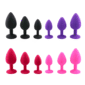 Silicone Jeweled Butt Plug