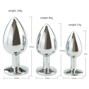 Super Jeweled Metal Butt Plugs - Image 8