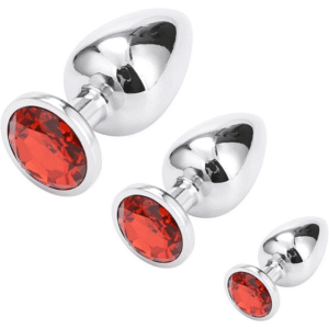 Interchangeable 3 Set Metal B-Plug/Cock ring - Image 6