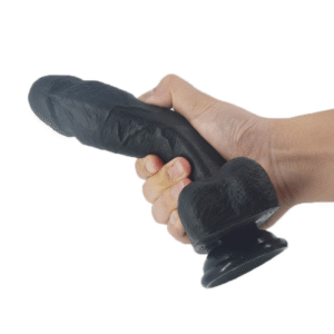 Double Layer Danny G Spot Black Dildo 8.46 Inch
