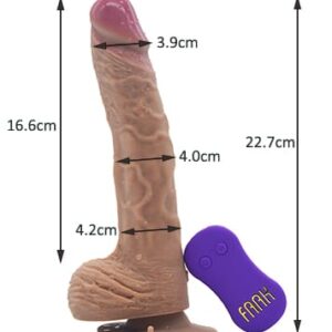 8.5Inch Silicone Vibrator Dildo 8 Modes - Image 5