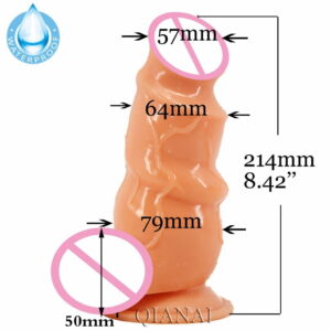 8.5inch Spiral design Fat Dicks Dildo with Balls - Image 9