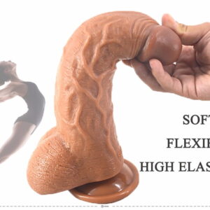9.5inch super realistic bent dildo with big balls - Image 3