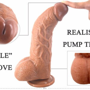 9.5inch super realistic bent dildo with big balls - Image 5