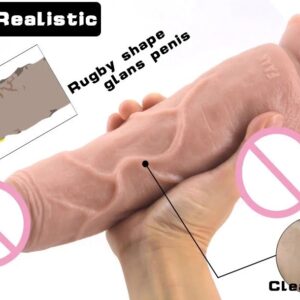 9.96inch Realistic Cock with Balls - Image 6