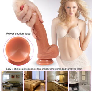 7.6 inch Evan dual layer Silicone dildo - Image 4