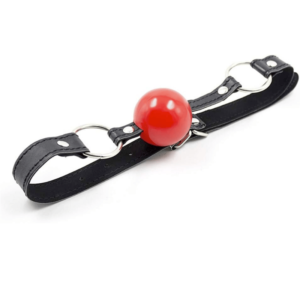 Naughty Leather Ball Gag - Image 5