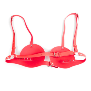 Red Sexy PU Bra - Image 4