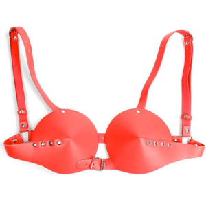 Red Sexy PU Bra - Image 5