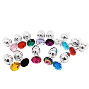 Metal Jeweled Anal Plug SET - Image 3