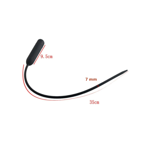 Vibrating Urethral Sound Black | Pink