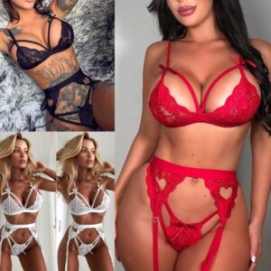 Ravishing Roxy Red Lingerie Set Dubai - Image 3