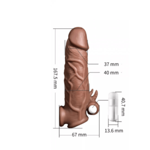 Classic Liquid Silicone Penis Sleeve 16 cm - Image 3