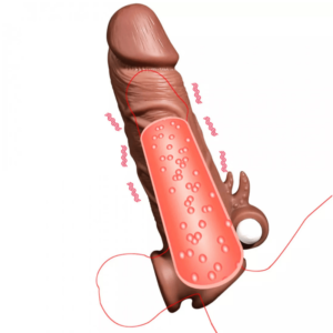 Classic Liquid Silicone Penis Sleeve 16 cm - Image 5