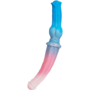 Flexible Blue Pink Dildo - Image 4