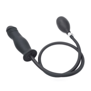 Inflatable Anal Plug Silicone Black