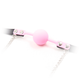 Pink Gag with Nipple Clamps - Image 4