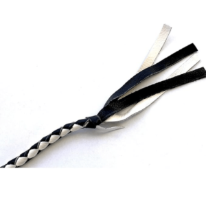 Long Black Amp White Checkered Whip - Image 5
