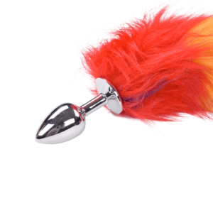 Rainbow Fox Tail Butt Plug - Image 5