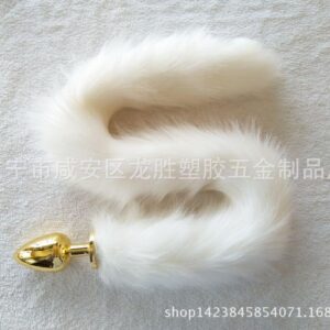 Golden Elegance Fox Tail Butt Plug