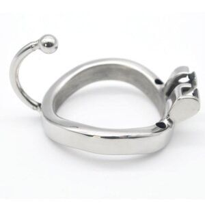 Denials Locking Chastity Cage with Urethral Sound - Image 4
