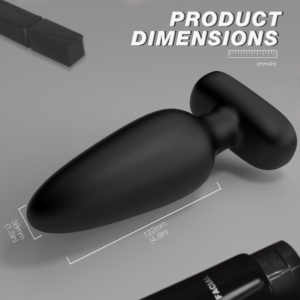 Vibrating Anal Plug - Black - Image 5