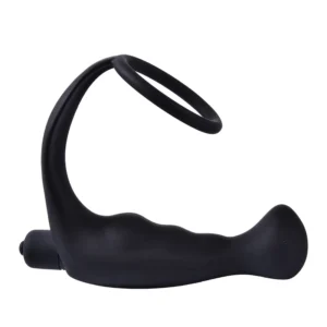 Alluring Vibrator Anal Plug With Ring Silicone - Image 1