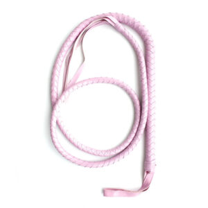Long Pink Leather Whip