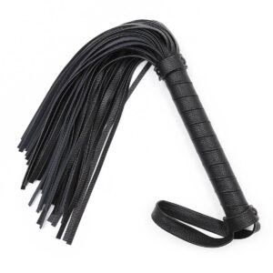 Small Black Leather Whip