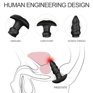 Butt Plug Vibrator 3 Inch - all black, perfect for pleasure - Image 3