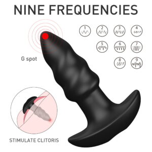Butt Plug Vibrator 3 Inch - all black, perfect for pleasure - Image 4