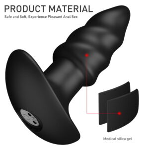 Butt Plug Vibrator 3 Inch - all black, perfect for pleasure - Image 1