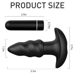 Butt Plug Vibrator 3 Inch - all black, perfect for pleasure - Image 7