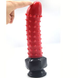 Bobbles & All 8.58 Inch Red Silicone Dildo - Image 8