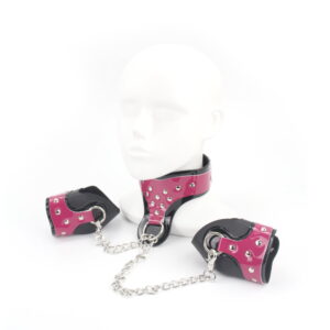 SLUT Collar with Cuffs - Image 4