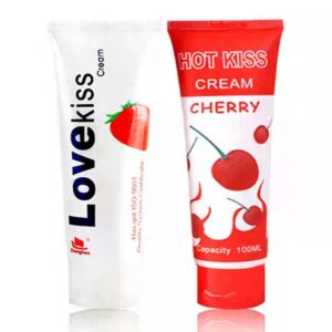 LoveKiss Strawberry Lubricant 100ml Lube - Image 4