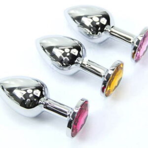 Superb Jewelled Metal Butt Plugs - Image 4