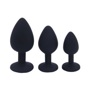 Silicone Jeweled Butt Plug - Image 4