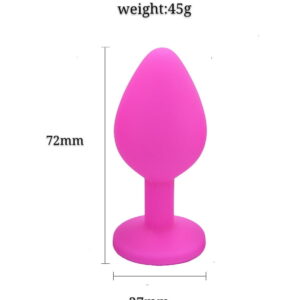 Silicone Jeweled Butt Plug - Image 6
