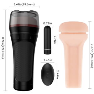 Hercules Flesh Light Remote Control Vibrator - Image 8