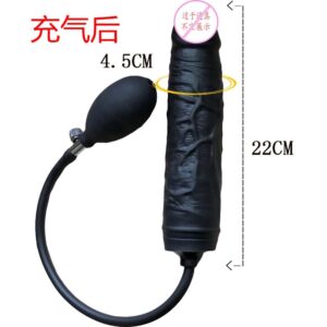 Medium Size Silicone Inflate-able Butt Plug - Image 3