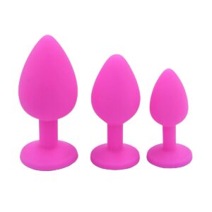 Silicone Jeweled Butt Plug - Image 7