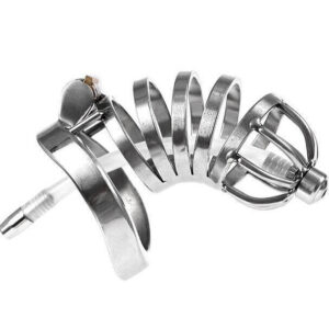 Elegance Lock Metal Penis Chastity Cage