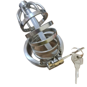 Elegance Lock Metal Penis Chastity Cage - Image 5