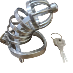 Elegance Lock Metal Penis Chastity Cage - Image 3