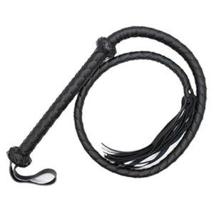 BDSM Punishment Long Black Whip - Image 5