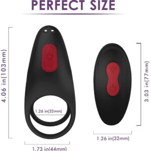 Mens Vibrating Cock Ring Remote Controlled - Image 6