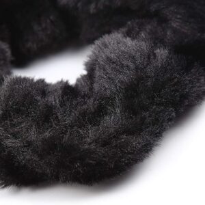 Sexy Black Fur Covered Hand Cuffs & Ankle Cuffs - Image 5