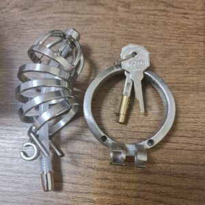 Elegance Lock Metal Penis Chastity Cage - Image 7