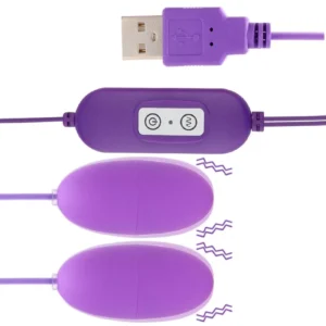 Vibrating Eggs Purple Silicone - Image 4